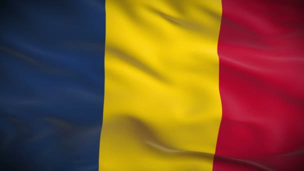 Bandera de Romania — Vídeos de Stock