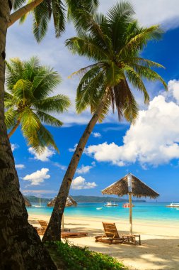 beyaz plaj boracay Adası, Filipinler