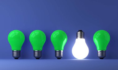 arka planda eski klasik ampul - 3B İllüstrasyon