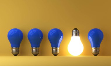 arka planda eski klasik ampul - 3B İllüstrasyon