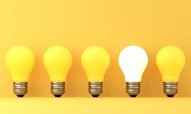 arka planda eski klasik ampul - 3B İllüstrasyon