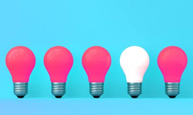 arka planda eski klasik ampul - 3B İllüstrasyon