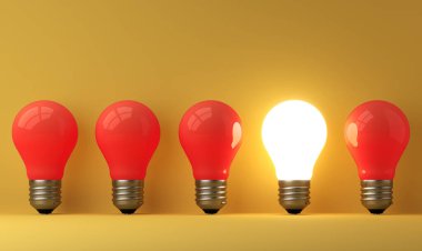 arka planda eski klasik ampul - 3B İllüstrasyon