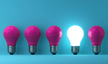 arka planda eski klasik ampul - 3B İllüstrasyon