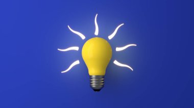 arka planda eski klasik ampul - 3B İllüstrasyon