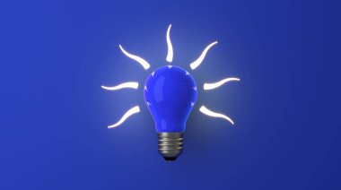 arka planda eski klasik ampul - 3B İllüstrasyon