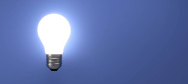 arka planda eski klasik ampul - 3B İllüstrasyon