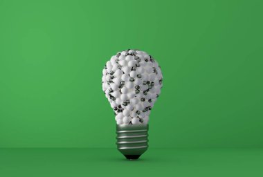 arka planda eski klasik ampul - 3B İllüstrasyon