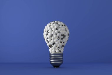 arka planda eski klasik ampul - 3B İllüstrasyon