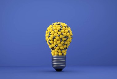 arka planda eski klasik ampul - 3B İllüstrasyon