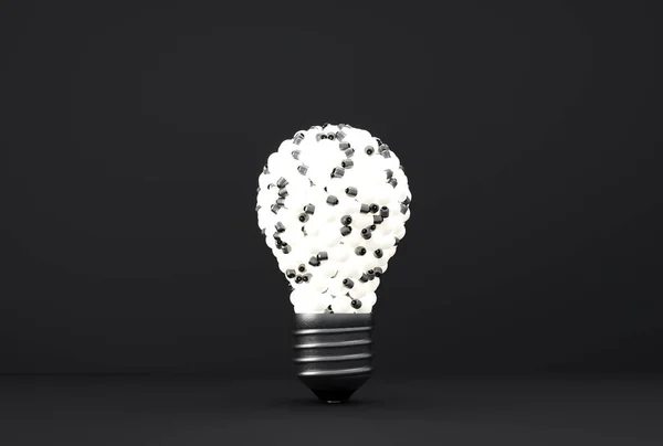 Old Classic Light Bulb Front Background Illustration — Stock Photo, Image