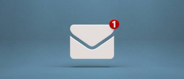 İletişimin bir parçası olarak iletişim simgesi - 3B İllüstrasyon