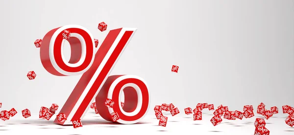 Prozentsatz Symbol Vor Hintergrund Illustration — Stockfoto