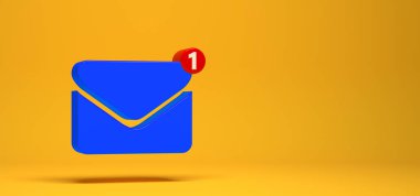 İletişimin bir parçası olarak iletişim simgesi - 3B İllüstrasyon