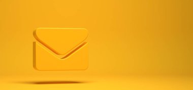 İletişimin bir parçası olarak iletişim simgesi - 3B İllüstrasyon