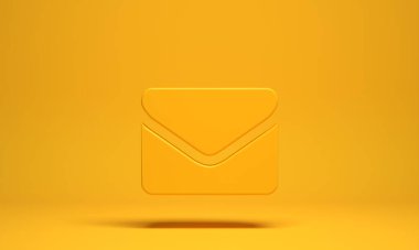 İletişimin bir parçası olarak iletişim simgesi - 3B İllüstrasyon