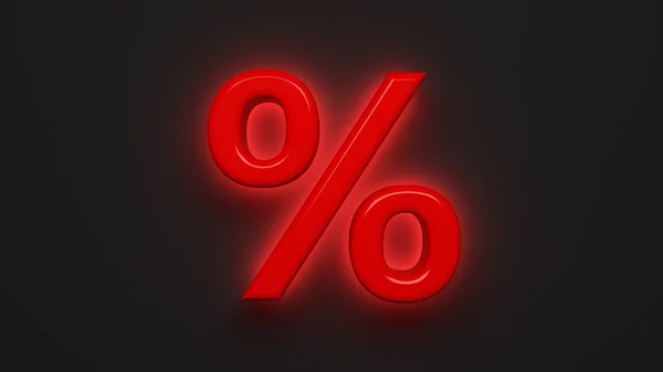 Символ Продажу Відсотків Перед Фоном Ілюстрація — стокове фото