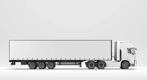 White Truck Logistics Company Illustration — Fotografia de Stock