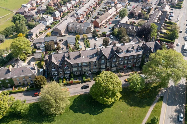 Aerial Drone Photo Beautiful Historical Town Harrogate North Yorkshire Showing — Stock Photo, Image