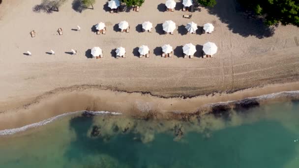 Imagens Aéreas Ilha Espanhola Ibiza Nas Ilhas Baleares Mostrando Drone — Vídeo de Stock