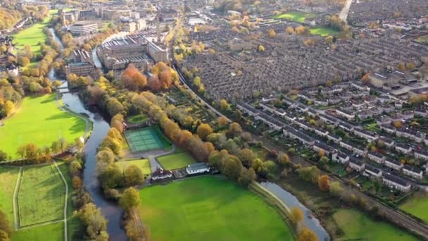 Aerial Footage Taken Small Town Shipley City Bradford West Yorkshire — Stockvideo