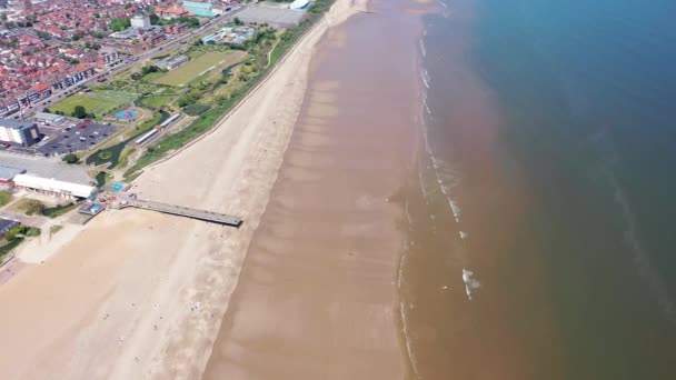 Imágenes Aéreas Ciudad Costera Británica Skegness Ubicada Distrito East Lindsey — Vídeo de stock