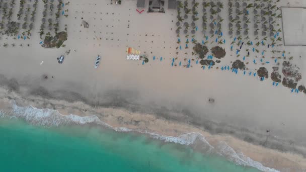 Aerial Drone Footage Beautiful Beach Coastline Cape Verde Capo Verde — Vídeo de stock