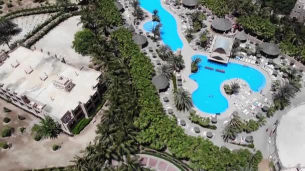 Aerial Footage Showing Wonderful Hotel Riu Palace Cabo Verde Hotel — Stockvideo