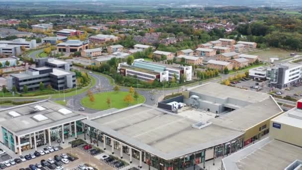 Leeds 19Th October 2019 Aerial Footage Shopping Centre Know Springs — Vídeo de Stock