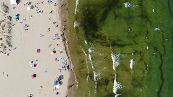 Bulgaristan Sunny Beach Bölgesindeki Güzel Sahil Şeridinin Hava Görüntüleri Insansız — Stok video