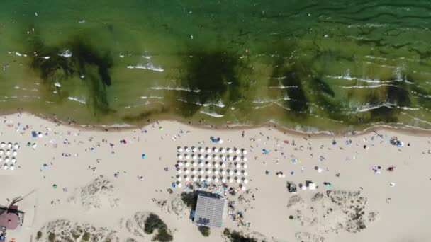Luftoptagelser Bulgariens Smukke Kystlinje Sunny Beach Området Taget Med Drone – Stock-video
