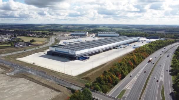 Barnsley Sheffield Września 2022 Nagranie Dronów Lotniczych Nowo Wybudowanego Centrum — Wideo stockowe