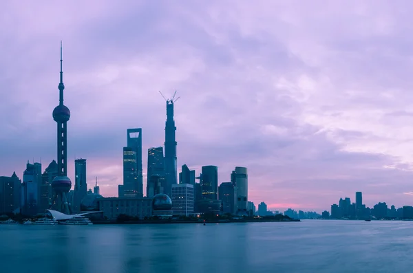 Шанхай на світанку — стокове фото