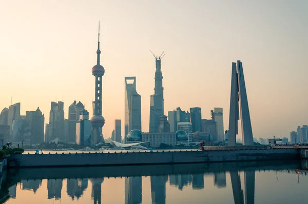 Zonsopgang boven shanghai — Stockfoto