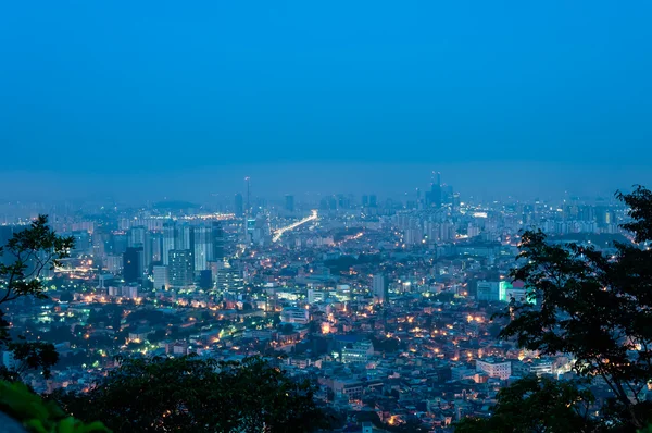 Сеул на рассвете — стоковое фото