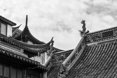 Yuyuan Bahçe çatılar