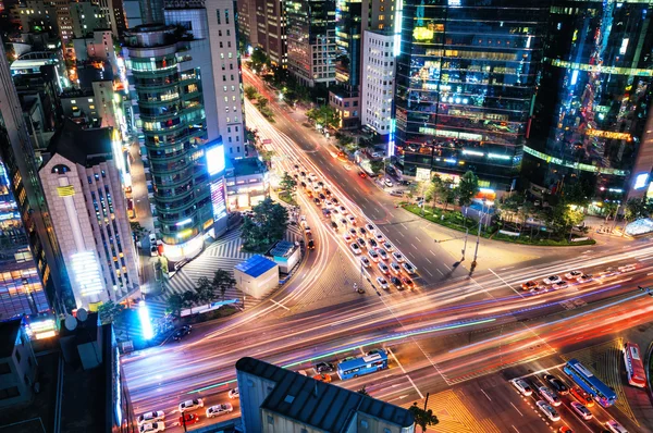 Intersección de Gangnam — Foto de Stock