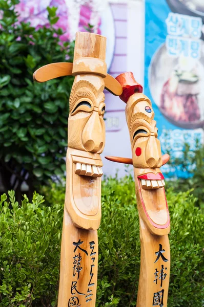 Korean Wood Carving — Stock Photo, Image