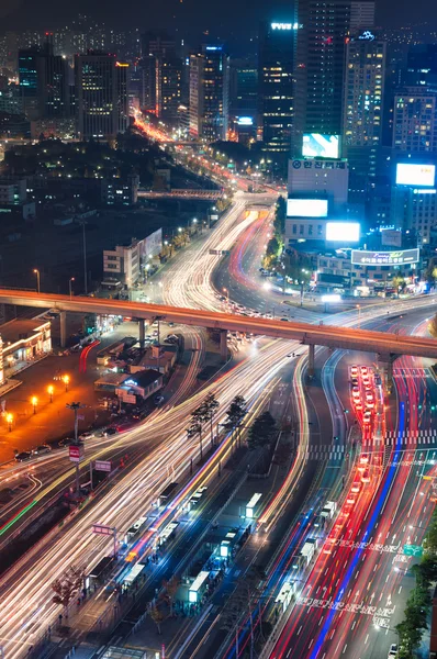 Tráfico en Seúl — Foto de Stock