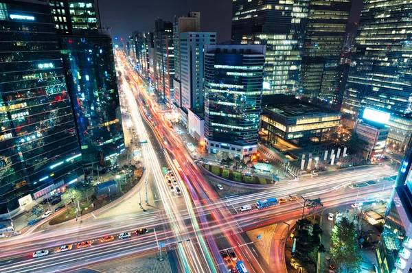 Gangnam verkeer — Stockfoto