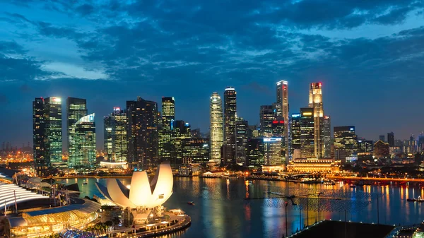 Singapur západ slunce — Stock fotografie