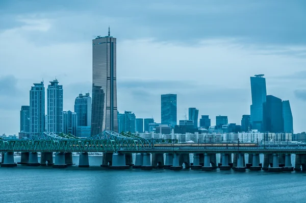 Linha do horizonte de Seul — Fotografia de Stock