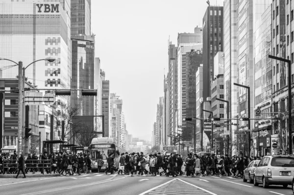 Gangnam Crosswalk — Stock Photo, Image