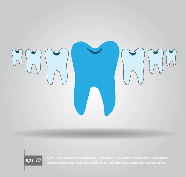 Tooth vector Icon — Stock Vector