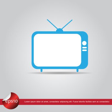 televizyon vektör simgesi