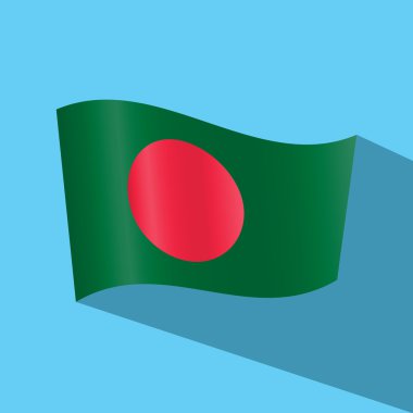 Bangladeş bayrağı vektör simgesi