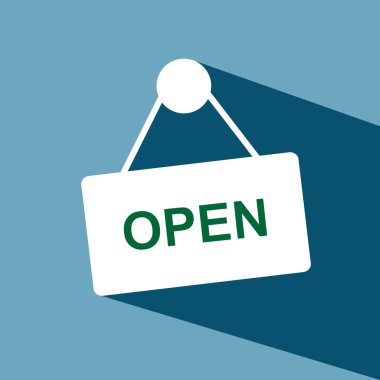 offene Zeichen-Vektor-Symbol