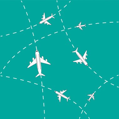 uçak uçmak vektör