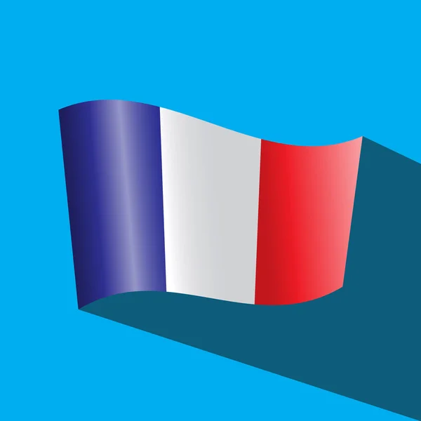 Icône vectorielle drapeau France — Image vectorielle