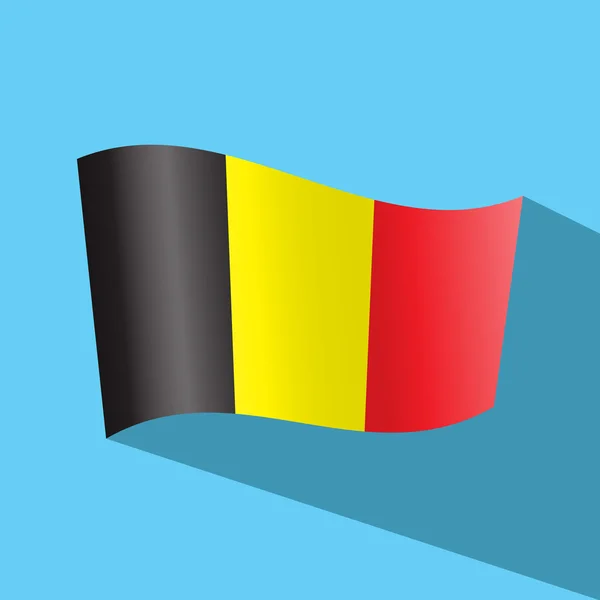 Icône vectorielle drapeau Belgique — Image vectorielle